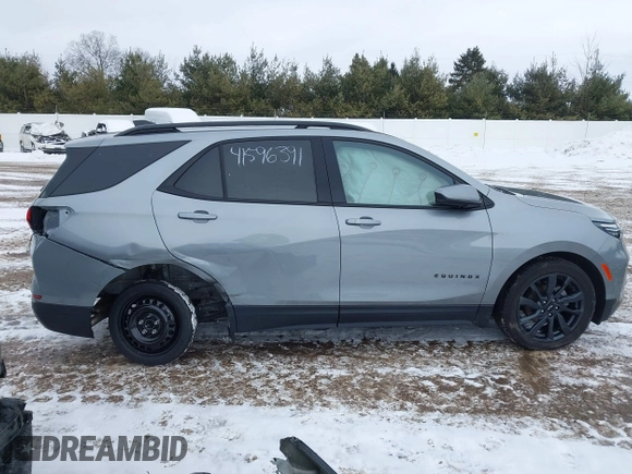 2023 Chevrolet Equinox RS with VIN 3GNAXMEG4PS132105, listed as a IAAI auction lot 41596391 with 36,893 mi miles. Bid and sale history available at carsss.com. Image 6.