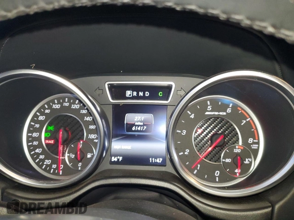2016 Mercedes-Benz G-Class AMG G 63 with VIN WDCYC7DF2GX247520, listed as a Copart auction lot 83422424 with 61,417 mi miles and Salvage Title. Bid and sale history available at carsss.com. Image 9.