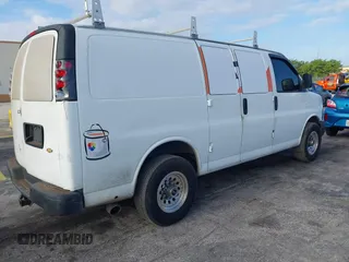 2011 Chevrolet Express Cargo with VIN 1GCWGFCA8B1162548, listed as a IAAI auction lot 41965235 with 226,539 mi miles and . Bid and sale history available at DreamBid. Image 4.