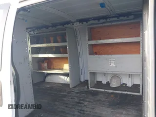 2014 Chevrolet Express Cargo Van with VIN 1GCWGFBA3E1122402, listed as a IAAI auction lot 41795180 with 1 mi miles. Bid and sale history available at carsss.com. Image 8.