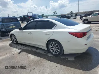 2014 Infiniti Q50 with VIN JN1BV7AP9EM683494, listed as a Copart auction lot 61565545 with Not provided miles and Salvage title. Bid and sale history available at DreamBid. Image 2.