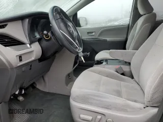 2017 Toyota Sienna LE with VIN 5TDJZ3DC1HS168822, listed as a Copart auction lot 43872695 with 123,681 mi miles and Non Repairable. Bid and sale history available at carsss.com. Image 7.