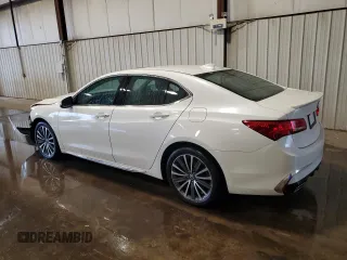 2018 Acura TLX w/Advance Pkg with VIN 19UUB3F73JA002016, listed as a Copart auction lot 71093174 with 52,334 mi miles and Salvage Title. Bid and sale history available at carsss.com. Image 2.