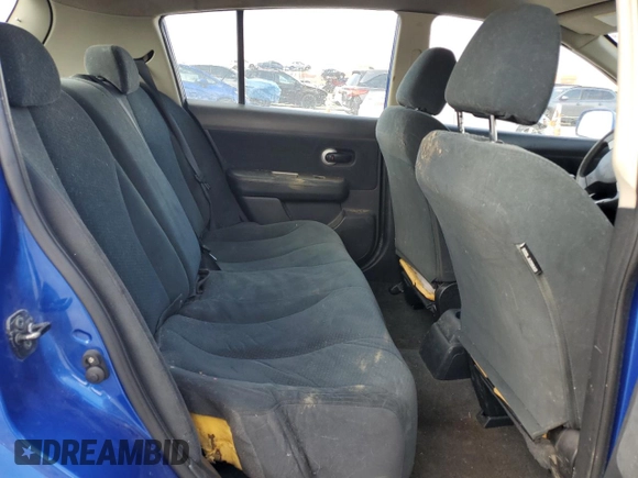 2010 Nissan Versa 1.8 SL with VIN 3N1BC1CP7AL404273, listed as a Copart auction lot 52581075 with 180,343 mi miles and Salvage Title. Bid and sale history available at carsss.com. Image 10.