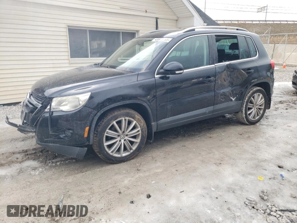 2011 Volkswagen Tiguan SEL with VIN WVGBV7AX4BW553986, listed as a Copart auction lot 43873765 with 140,097 mi miles and Salvage Title. Bid and sale history available at DreamBid. Image 1.