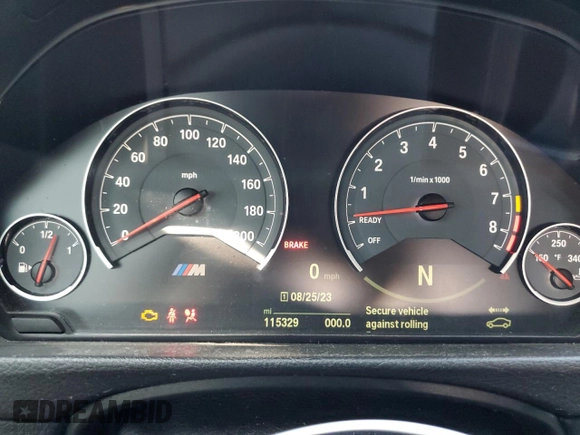 2015 BMW M4 with VIN WBS3R9C54FK329921, listed as a Copart auction lot 68893473 with 115,329 mi miles. Bid and sale history available at carsss.com. Image 9.