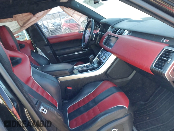 2016 Land Rover Range Rover Sport SVR with VIN SALWZ2EFXGA589337, listed as a IAAI auction lot 41395075 with 71,364 mi miles and . Bid and sale history available at DreamBid. Image 5.