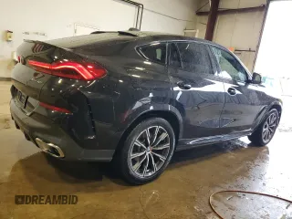 2025 BMW X6 xDrive40i with VIN 5UX33EX00S9W90983, listed as a Copart auction lot 46921935 with 25,566 mi miles and Clean Title. Bid and sale history available at carsss.com. Image 3.