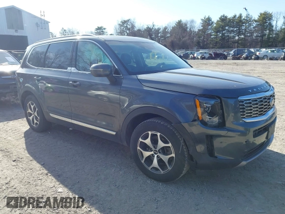 2021 Kia Telluride EX with VIN 5XYP34HC7MG126819, listed as a IAAI auction lot 41967726 with 65,720 mi miles and . Bid and sale history available at DreamBid. Image 1.