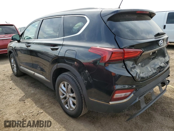2019 Hyundai Santa Fe SE with VIN 5NMS23AD3KH113983, listed as a Copart auction lot 56008805 with 99,681 mi miles and Salvage title. Bid and sale history available at DreamBid. Image 2.