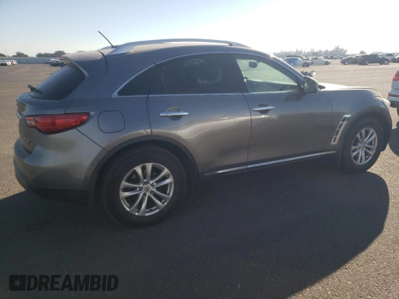 2013 Infiniti FX with VIN JN8CS1MU9DM141789, listed as a Copart auction lot 75931563 with 159,869 mi miles and Salvage title. Bid and sale history available at DreamBid. Image 3.