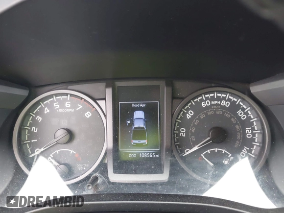 2017 Toyota Tacoma SR5 with VIN 3TMCZ5ANXHM100545, listed as a IAAI auction lot 41885721 with 108,565 mi miles. Bid and sale history available at carsss.com. Image 7.