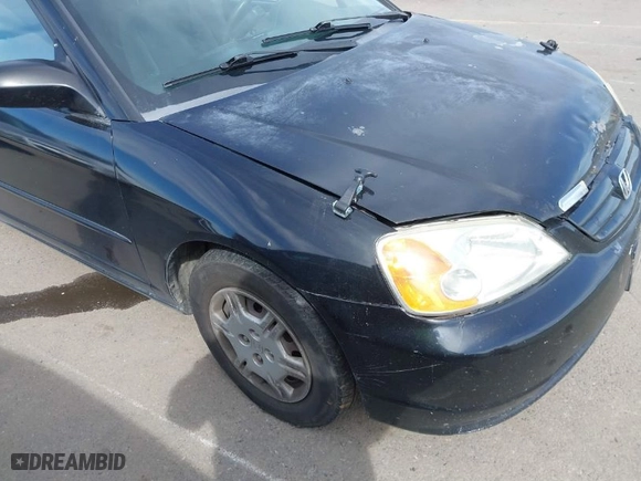 2001 Honda Civic LX with VIN 2HGES16571H531350, listed as a IAAI auction lot 41576138 with 242,066 mi miles. Bid and sale history available at carsss.com. Image 15.