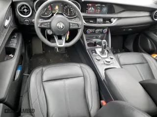 2020 Alfa Romeo Stelvio Sport with VIN ZASPAKAN6L7C95545, listed as a Copart auction lot 47619605 with 37,014 mi miles and Salvage Title. Bid and sale history available at carsss.com. Image 8.