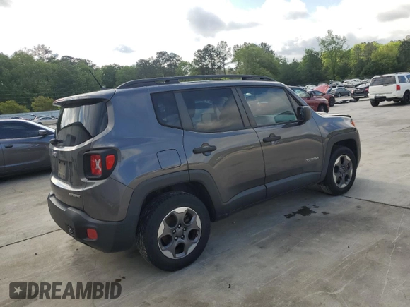 2017 Jeep Renegade Sport with VIN ZACCJAAB4HPF58195, listed as a Copart auction lot 52794245 with 94,194 mi miles and Salvage title. Bid and sale history available at DreamBid. Image 3.