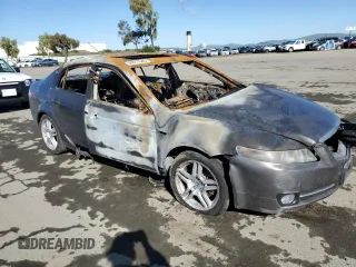 2007 Acura TL with VIN 19UUA66277A049227, listed as a Copart auction lot 49511045 with 0 mi miles and Non Repairable. Bid and sale history available at carsss.com. Image 4.