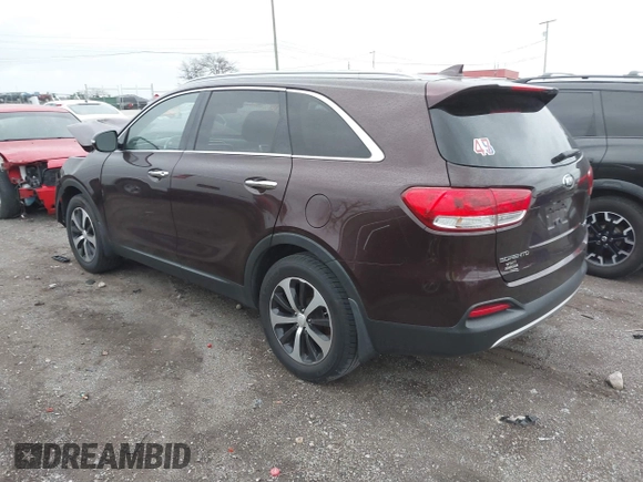 2016 Kia Sorento EX with VIN 5XYPH4A1XGG011498, listed as a IAAI auction lot 41836212 with 170,560 mi miles. Bid and sale history available at carsss.com. Image 3.