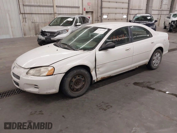 2002 Dodge Stratus SE with VIN 1B3EL36X12N185895, listed as a IAAI auction lot 41481410 with 155,536 mi miles and . Bid and sale history available at carsss.com. Image 2.