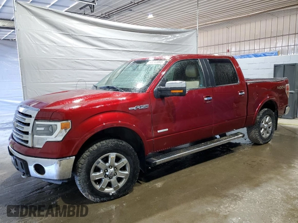 2013 Ford F-150 XL with VIN 1FTFW1ETXDFC16006, listed as a Copart auction lot 48343895 with 107,643 mi miles and Salvage Title. Bid and sale history available at carsss.com. Image 1.