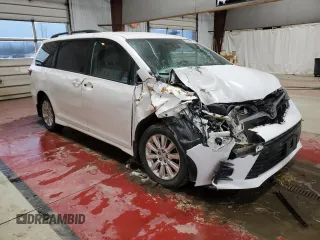 2019 Toyota Sienna LE with VIN 5TDJZ3DC0KS219184, listed as a Copart auction lot 88026925 with 127,430 mi miles and Salvage Title. Bid and sale history available at carsss.com. Image 4.