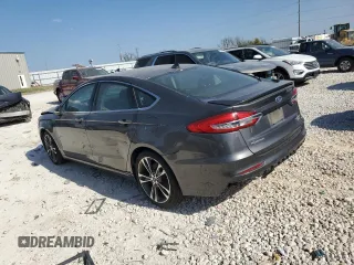 2019 Ford Fusion Titanium with VIN 3FA6P0D98KR141499, listed as a Copart auction lot 49250385 with 0 mi miles and Clean Title. Bid and sale history available at carsss.com. Image 2.