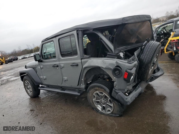 2019 Jeep Wrangler Unlimited Sport S with VIN 1C4HJXDG5KW679862, listed as a Copart auction lot 50046825 with 55,314 mi miles and Salvage Title. Bid and sale history available at carsss.com. Image 2.