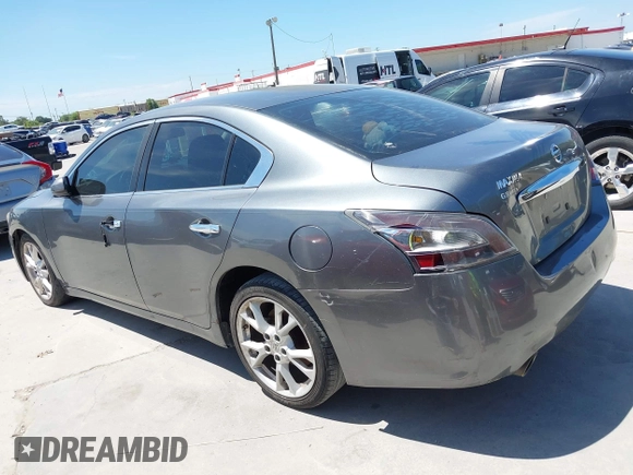 2014 Nissan Maxima SV with VIN 1N4AA5AP9EC445598, listed as a IAAI auction lot 42837072 with 147,930 mi miles and . Bid and sale history available at DreamBid. Image 3.
