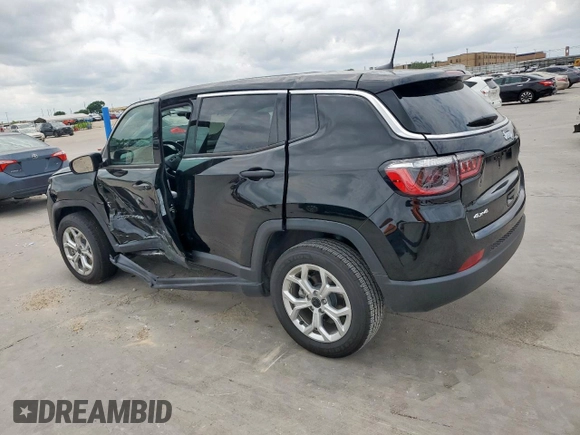 2025 Jeep Compass Sport with VIN 3C4NJDAN0ST515350, listed as a Copart auction lot 55109645 with 10,091 mi miles and Salvage title. Bid and sale history available at DreamBid. Image 2.