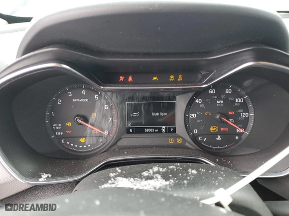 2021 Chevrolet TrailBlazer LT with VIN KL79MPS2XMB154922, listed as a Copart auction lot 88910645 with 58,063 mi miles and Salvage Title. Bid and sale history available at carsss.com. Image 9.