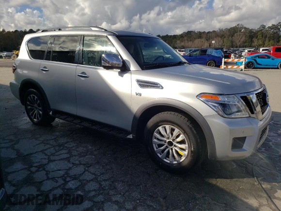 2020 Nissan Armada SL with VIN JN8AY2ND6L9106431, listed as a Copart auction lot 85059094 with 122,697 mi miles and Salvage Title. Bid and sale history available at carsss.com. Image 4.