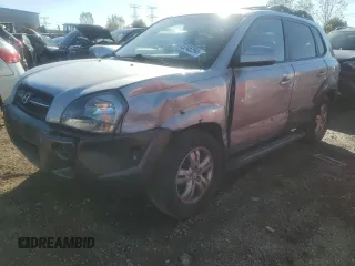 2008 Hyundai Tucson SE with VIN KM8JN12D38U860163, listed as a Copart auction lot 72245294 with 85,437 mi miles and Salvage Title. Bid and sale history available at carsss.com. Image 1.