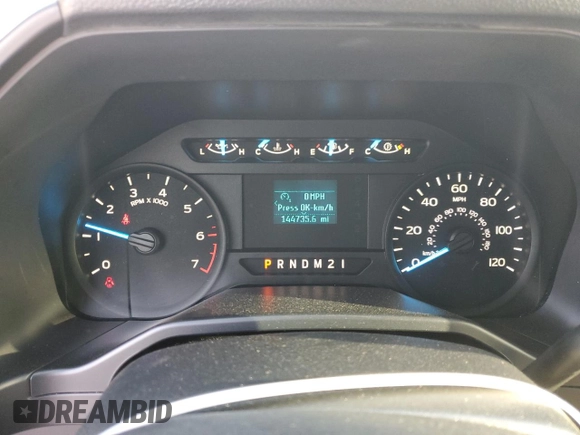 2015 Ford F-150 XL with VIN 1FTEX1CF5FFD09718, listed as a Copart auction lot 50145635 with 144,735 mi miles and Salvage Title. Bid and sale history available at carsss.com. Image 9.