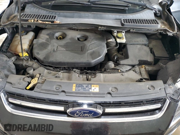 2015 Ford Escape Titanium with VIN 1FMCU9J95FUC36112, listed as a Copart auction lot 61374015 with 111,041 mi miles and Salvage title. Bid and sale history available at DreamBid. Image 12.
