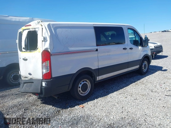 2021 Ford Transit Cargo with VIN 1FTYE1Y82MKA39767, listed as a IAAI auction lot 41799929 with 106,361 mi miles. Bid and sale history available at carsss.com. Image 4.