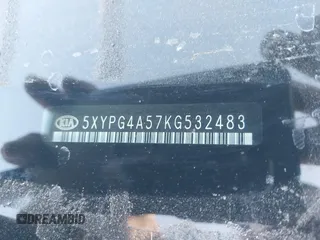 2019 Kia Sorento S V6 with VIN 5XYPG4A57KG532483, listed as a IAAI auction lot 41279048 with 1 mi miles. Bid and sale history available at carsss.com. Image 9.