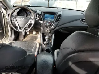 2014 Hyundai Veloster Turbo with VIN KMHTC6AE5EU192450, listed as a Copart auction lot 46079985 with 248,843 mi miles and Salvage Title. Bid and sale history available at carsss.com. Image 8.