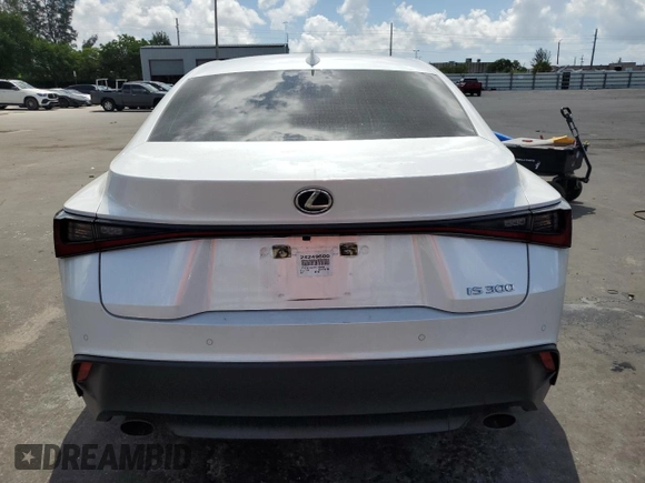 2024 Lexus IS 300 with VIN JTHCA1D27R5129489, listed as a Copart auction lot 60102655 with 6,570 mi miles and Salvage title. Bid and sale history available at DreamBid. Image 6.