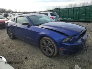 2013 Ford Mustang V6 with VIN 1ZVBP8AM1D5225666, listed as a Copart auction lot 45100445 with 51,588 mi miles and Salvage Title. Bid and sale history available at carsss.com. Image 4.