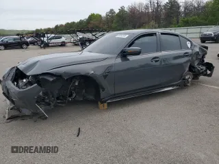 2023 BMW M3 Competition xDrive with VIN WBS43AY08PFP39992, listed as a Copart auction lot 58658385 with 16,839 mi miles and Salvage title. Bid and sale history available at DreamBid. Image 1.
