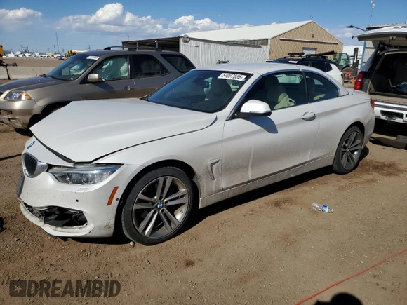 2017 BMW 4 Series 430i xDrive with VIN WBA4U9C3XH5H64212, listed as a Copart auction lot 54097655 with 51,040 mi miles and Salvage title. Bid and sale history available at DreamBid. Image 1.