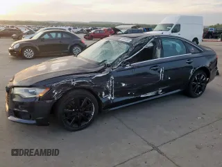 2015 Audi A6 3.0T Premium Plus with VIN WAUFGAFCXFN016132, listed as a Copart auction lot 50551585 with 90,637 mi miles and Salvage Title. Bid and sale history available at carsss.com. Image 1.
