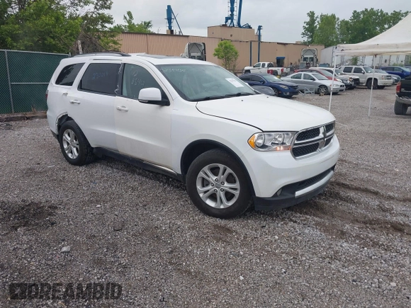 2013 Dodge Durango Crew with VIN 1C4RDJDGXDC693933, listed as a IAAI auction lot 42201796 with 169,051 mi miles and . Bid and sale history available at DreamBid. Image 1.