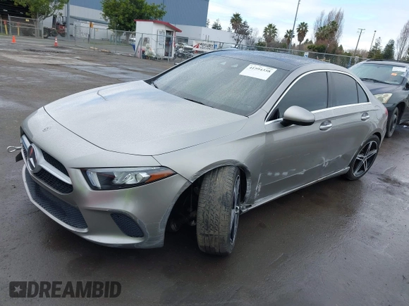 2019 Mercedes-Benz A 220 with VIN WDD3G4EB8KW018438, listed as a IAAI auction lot 41594358 with 60,434 mi miles and . Bid and sale history available at DreamBid. Image 2.