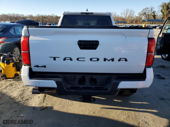 2024 Toyota Tacoma 4WD SR5 with VIN 3TMLB5JN7RM006158, listed as a Copart auction lot 44037835 with 7,243 mi miles and Salvage Title. Bid and sale history available at carsss.com. Image 6.