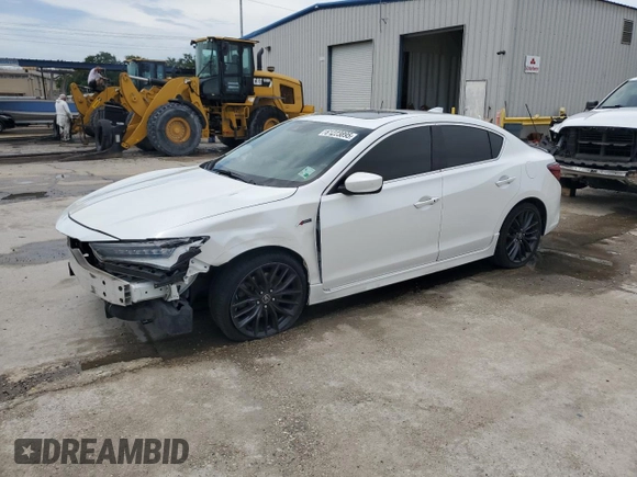 2021 Acura ILX Premium with VIN 19UDE2F8XMA005199, listed as a Copart auction lot 61223895 with 45,114 mi miles and Salvage title. Bid and sale history available at DreamBid. Image 1.