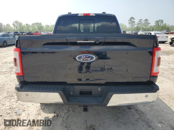 2021 Ford F-150 XL with VIN 1FTFW1CD1MFB42051, listed as a Copart auction lot 51463965 with 46,549 mi miles and Salvage title. Bid and sale history available at DreamBid. Image 6.