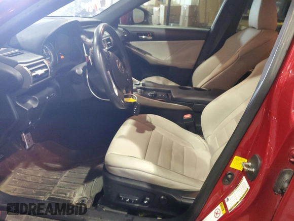 2014 Lexus IS 250 with VIN JTHCF1D29E5005543, listed as a Copart auction lot 64563095 with 88,284 mi miles and Salvage title. Bid and sale history available at DreamBid. Image 7.