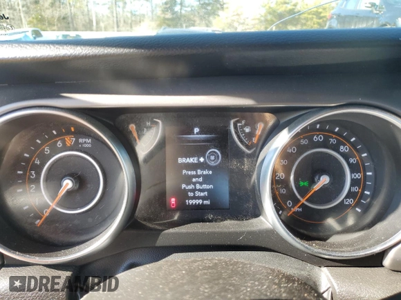 2023 Jeep Gladiator Sport z VIN 1C6HJTAG1PL560543, wystawiony jako Copart lot #43219155 z przebiegiem 19 999 mil mil oraz Szkoda całkowita • Salvage title. Historia ofert i sprzedaży dostępna na DreamBid. Obrazek 9.