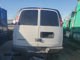 2019 Chevrolet Express Cargo Van with VIN 1GCWGAFG9K1328174, listed as a Copart auction lot 87645285 with 0 mi miles and Salvage Title. Bid and sale history available at carsss.com. Image 6.