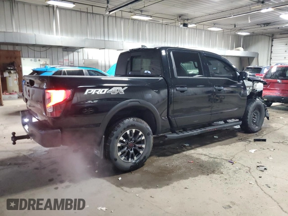 2023 Nissan Titan SV with VIN 1N6AA1ED0PN111600, listed as a Copart auction lot 57482755 with 36,920 mi miles and Salvage title. Bid and sale history available at DreamBid. Image 3.